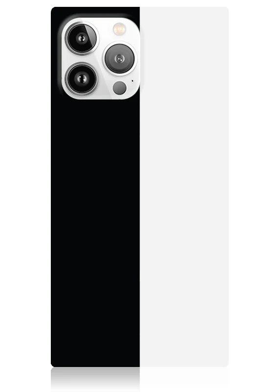 SQUARE® Black and White Colorblock iPhone Case - Image 19