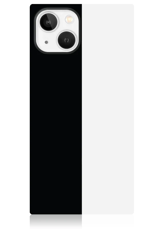 SQUARE® Black and White Colorblock iPhone Case - Image 9