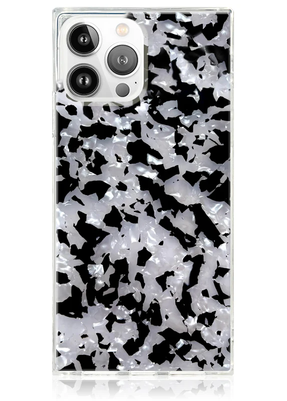 SQUARE® Black & White Tortoise Shell iPhone Case - Image 11