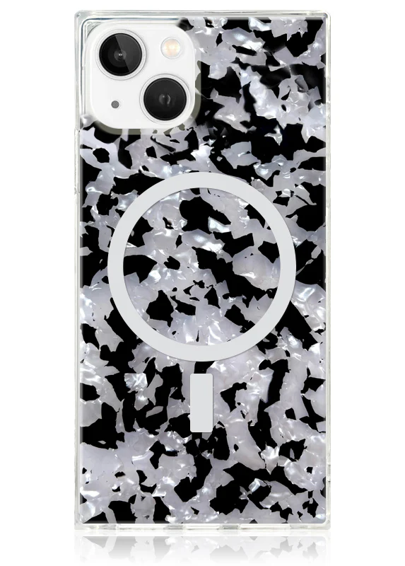SQUARE® Black & White Tortoise Shell iPhone Case - Image 29