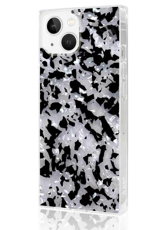 SQUARE® Black & White Tortoise Shell iPhone Case - Image 8