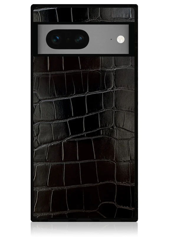 SQUARE® Black Crocodile Faux Leather Pixel Case - Image 3