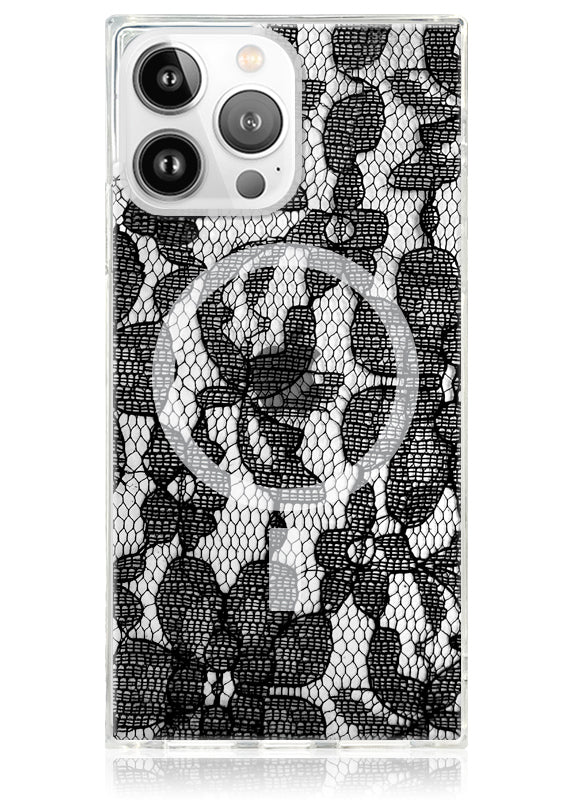 SQUARE® Black Lace iPhone Case - Image 35