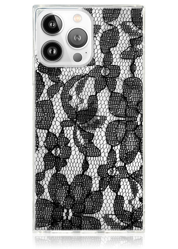 SQUARE® Black Lace iPhone Case - Image 37