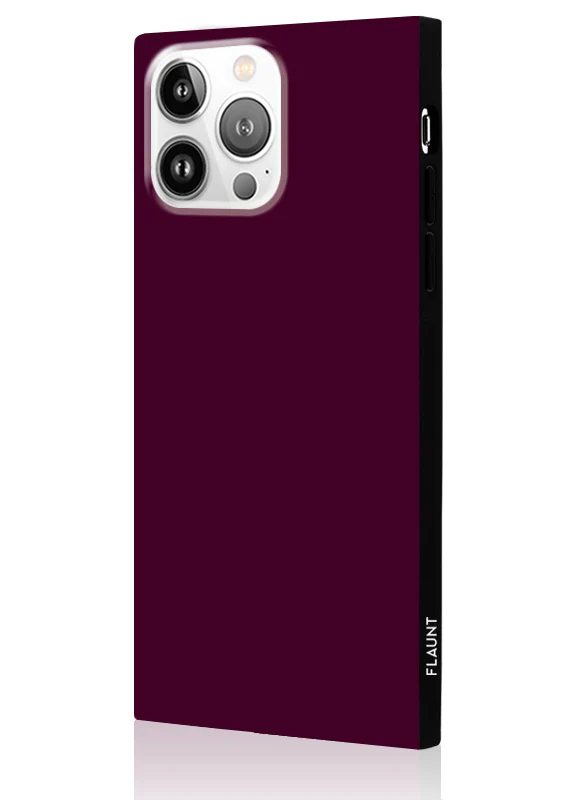 SQUARE® Burgundy iPhone Case - Image 40