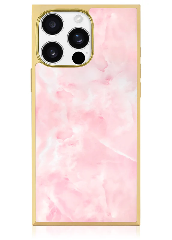 Elite Collection - SQUARE® Gilded Faux Rose Quartz iPhone Case - Image 28