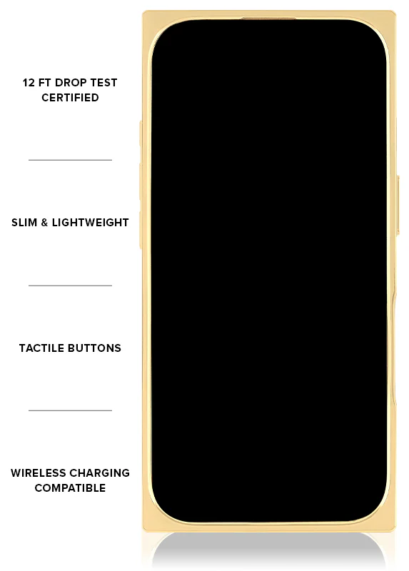 Elite Collection - SQUARE® Gilded Faux Rose Quartz iPhone Case - Image 8