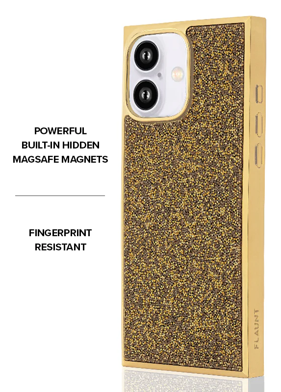 Elite Collection - SQUARE® Gold Crystal Elegance iPhone Case - Image 41
