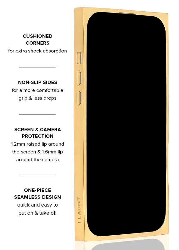Elite Collection - SQUARE® Gold Crystal Elegance iPhone Case - Image 52