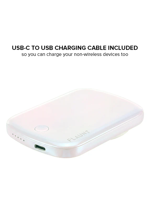 Faux Iridescent Pearl MagSafe Battery Pack (Works with MagSafe Cases Only) - Image 5