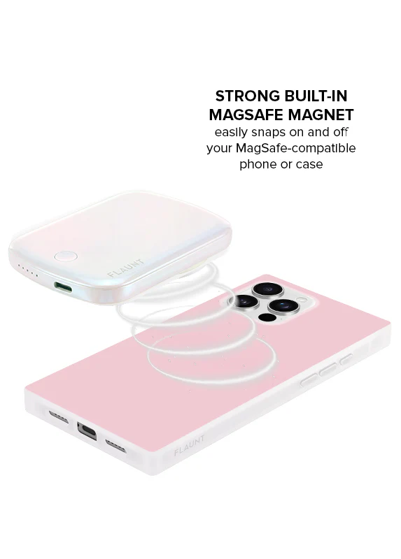 Faux Iridescent Pearl MagSafe Battery Pack (Works with MagSafe Cases Only) - Image 6