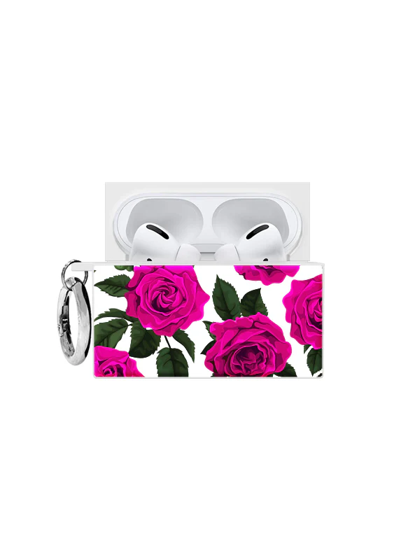 SQUARE® Fuchsia Rose AirPods Case - Image 17