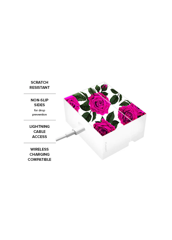 SQUARE® Fuchsia Rose AirPods Case - Image 9
