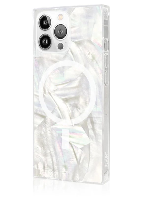 SQUARE® Geo White Mother of Pearl iPhone Case - Image 34