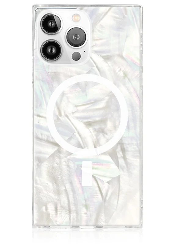 SQUARE® Geo White Mother of Pearl iPhone Case - Image 39