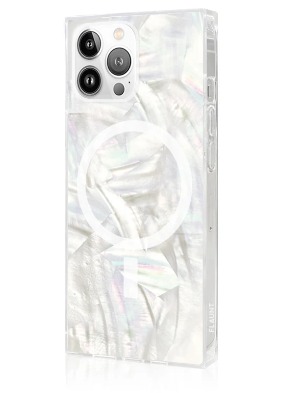 SQUARE® Geo White Mother of Pearl iPhone Case - Image 42