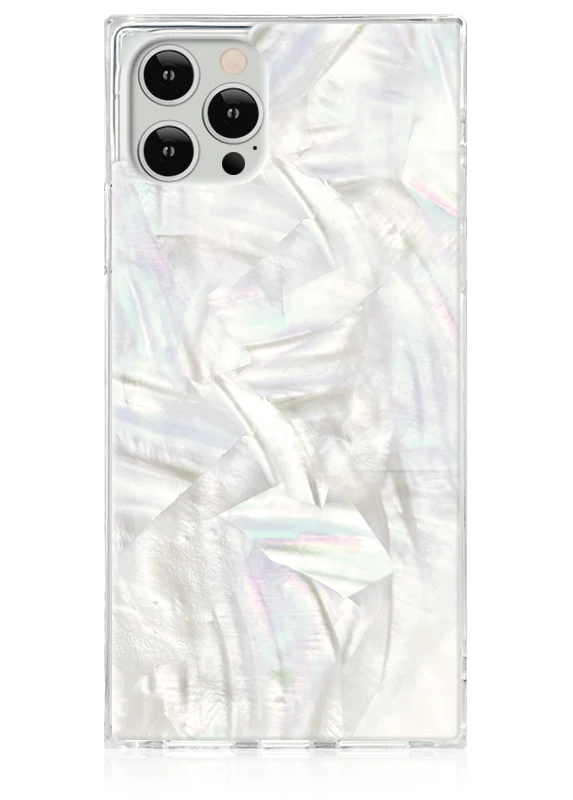 SQUARE® Geo White Mother of Pearl iPhone Case - Image 5