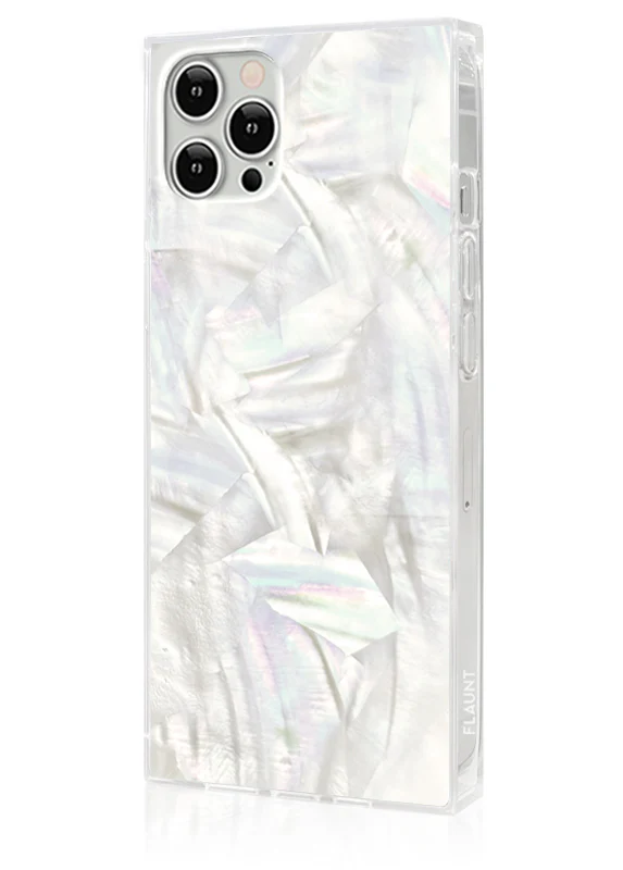 SQUARE® Geo White Mother of Pearl iPhone Case - Image 6