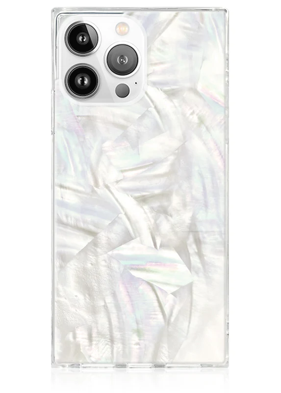 SQUARE® Geo White Mother of Pearl iPhone Case - Image 9