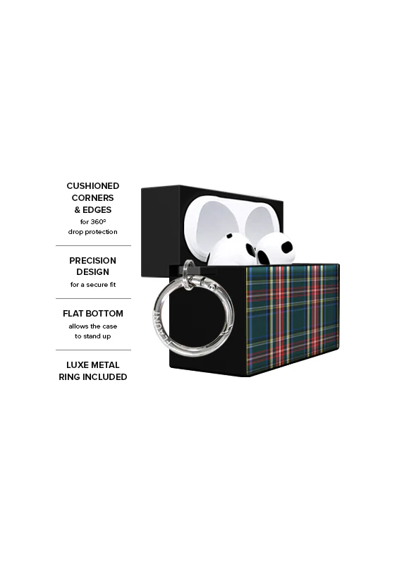 SQUARE® Green Plaid AirPods Case - Image 13