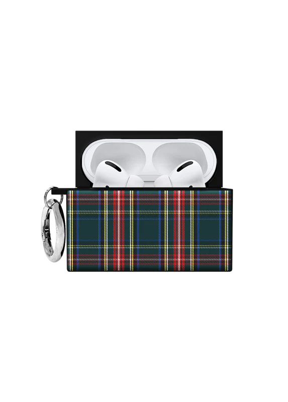 SQUARE® Green Plaid AirPods Case - Image 17