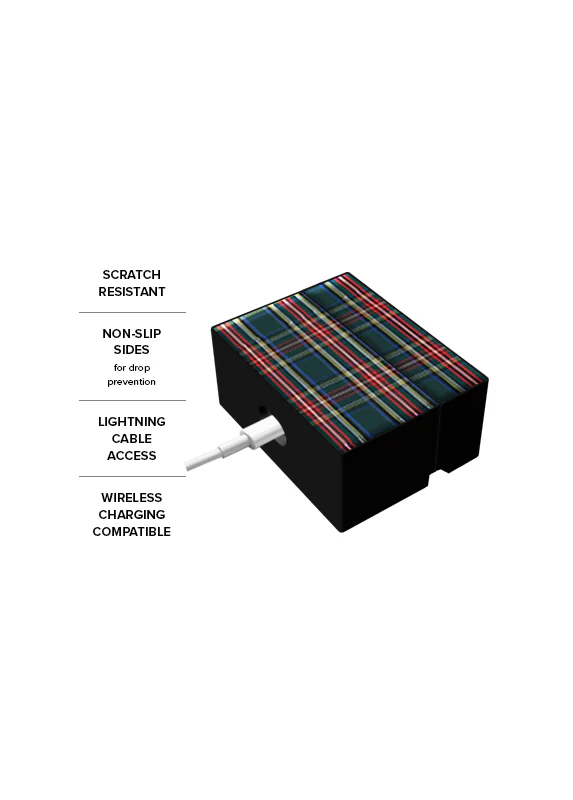 SQUARE® Green Plaid AirPods Case - Image 19