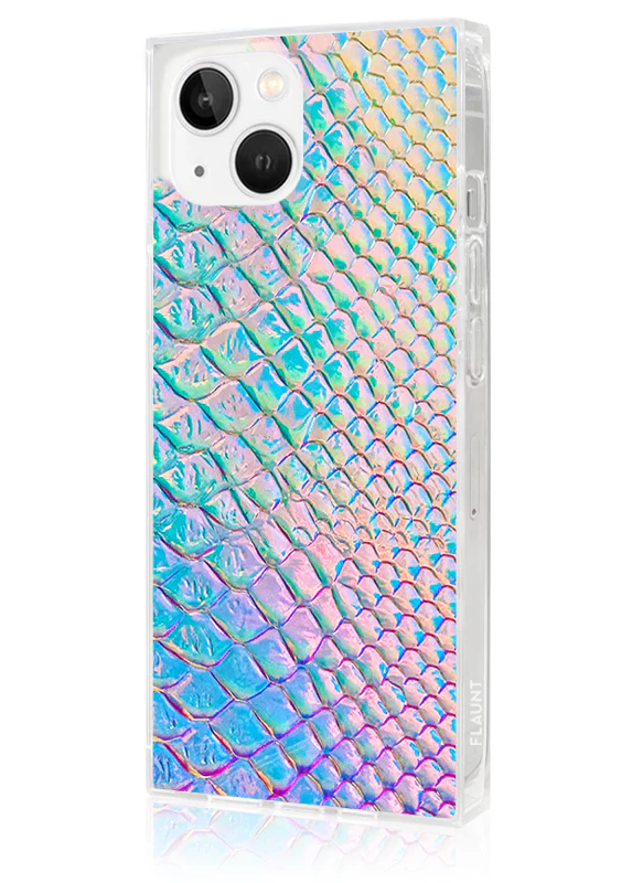 SQUARE® Iridescent Crocodile Faux Leather iPhone Case - Image 14