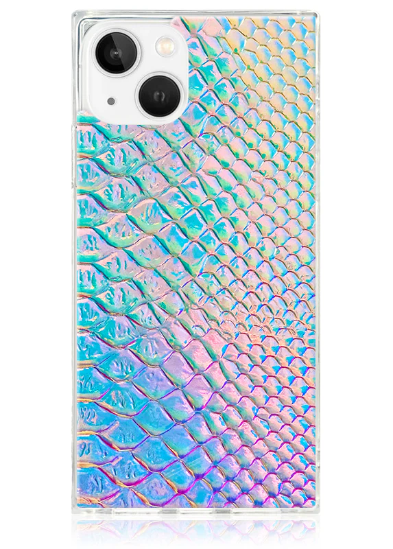 SQUARE® Iridescent Crocodile Faux Leather iPhone Case - Image 21