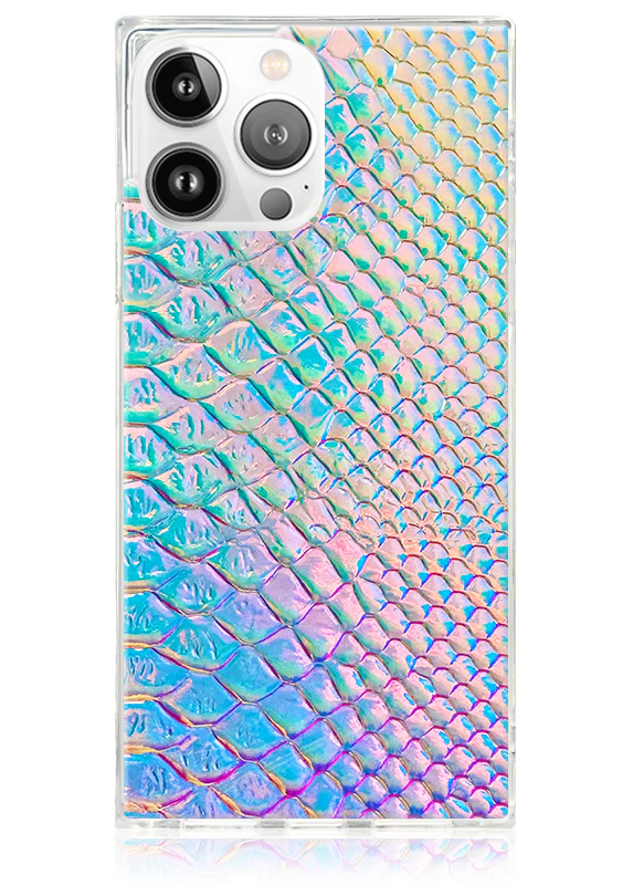 SQUARE® Iridescent Crocodile Faux Leather iPhone Case - Image 39
