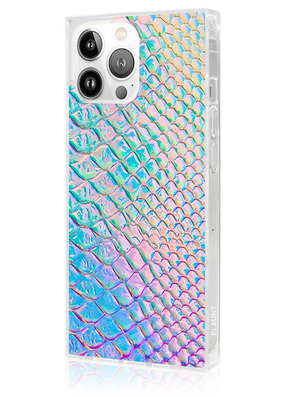 SQUARE® Iridescent Crocodile Faux Leather iPhone Case - Image 52