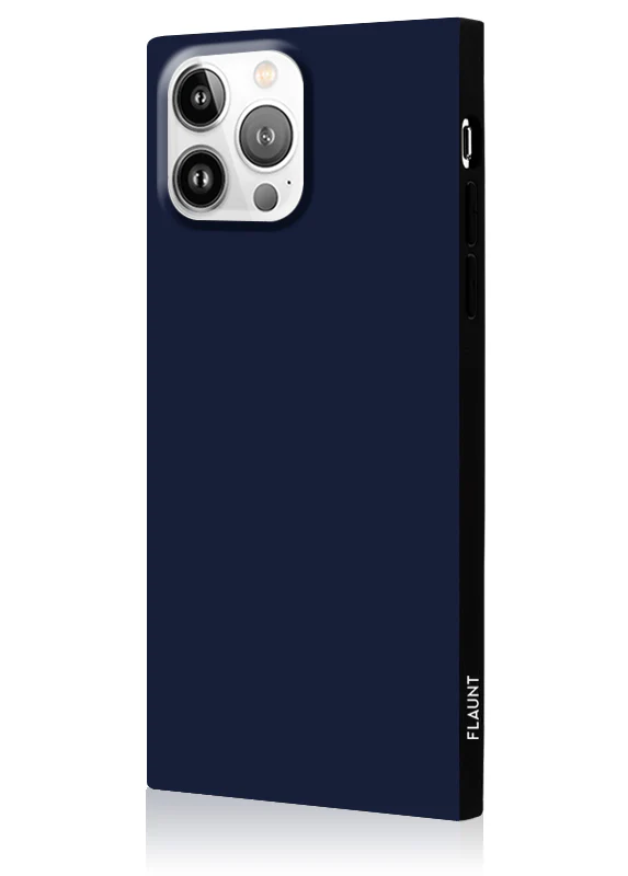 SQUARE® Matte Navy iPhone Case - Image 28