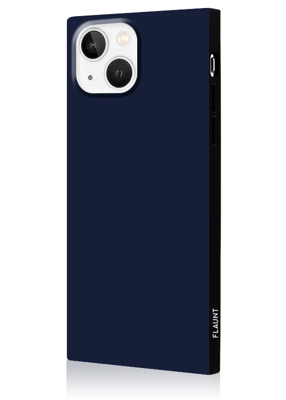 SQUARE® Matte Navy iPhone Case - Image 34
