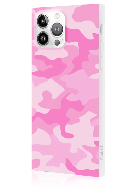 SQUARE® Matte Pink Camo iPhone Case - Image 28