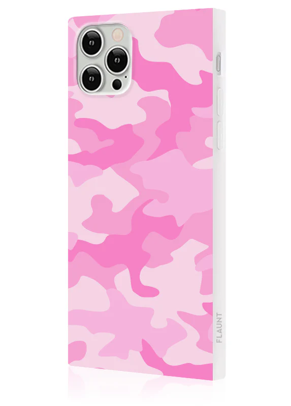 SQUARE® Matte Pink Camo iPhone Case - Image 4