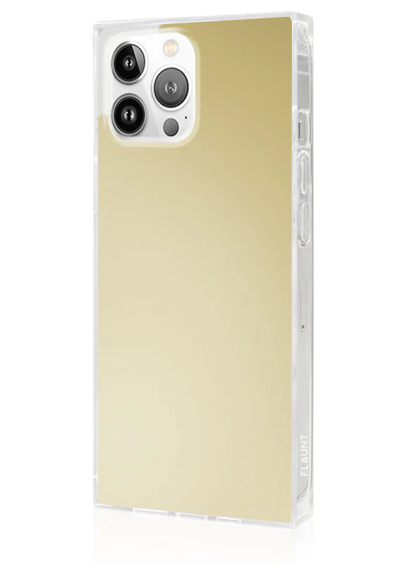 SQUARE® Metallic Gold Mirror iPhone Case - Image 18