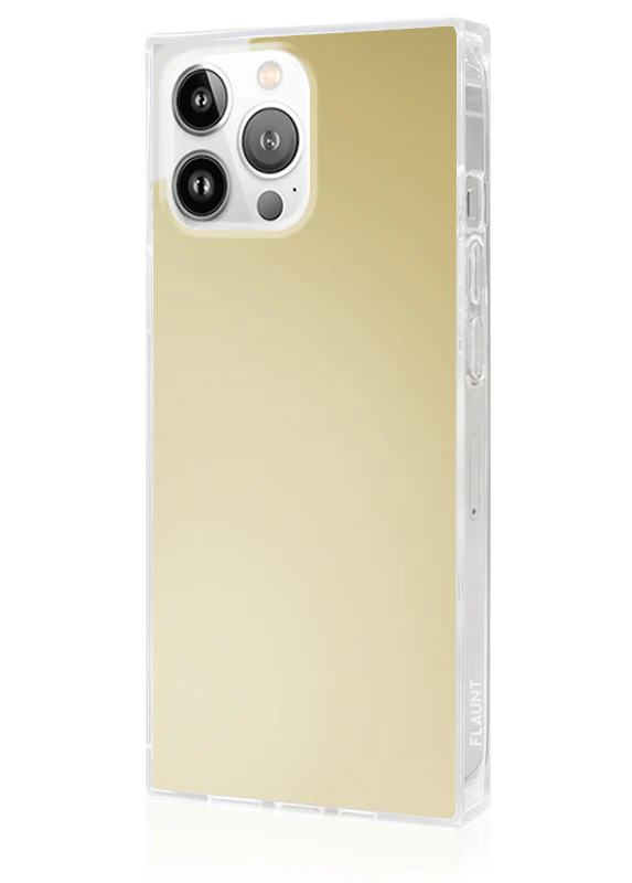 SQUARE® Metallic Gold Mirror iPhone Case - Image 24
