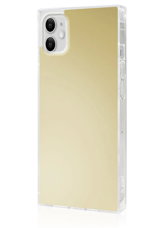 SQUARE® Metallic Gold Mirror iPhone Case - Image 6
