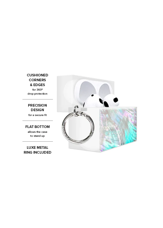 SQUARE® Mother of Pearl AirPods Case - Image 13