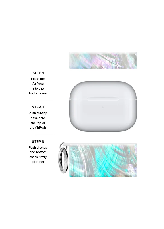 SQUARE® Mother of Pearl AirPods Case - Image 15