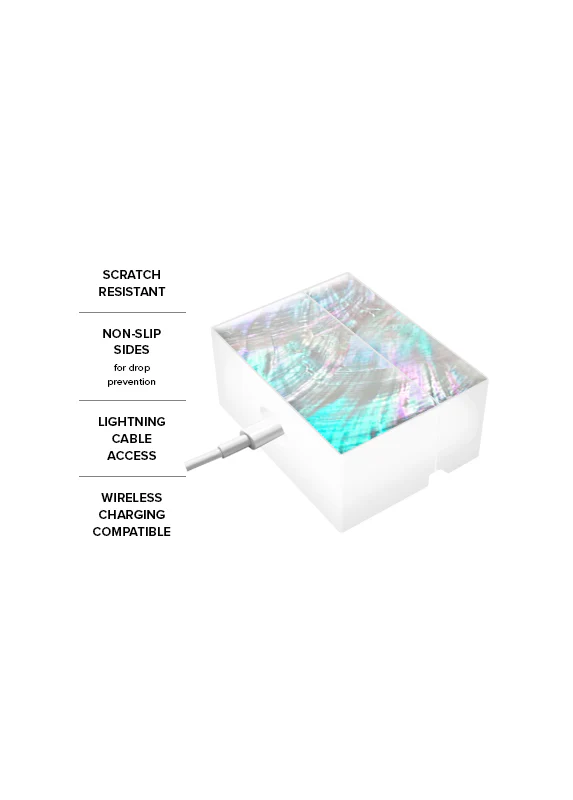 SQUARE® Mother of Pearl AirPods Case - Image 19