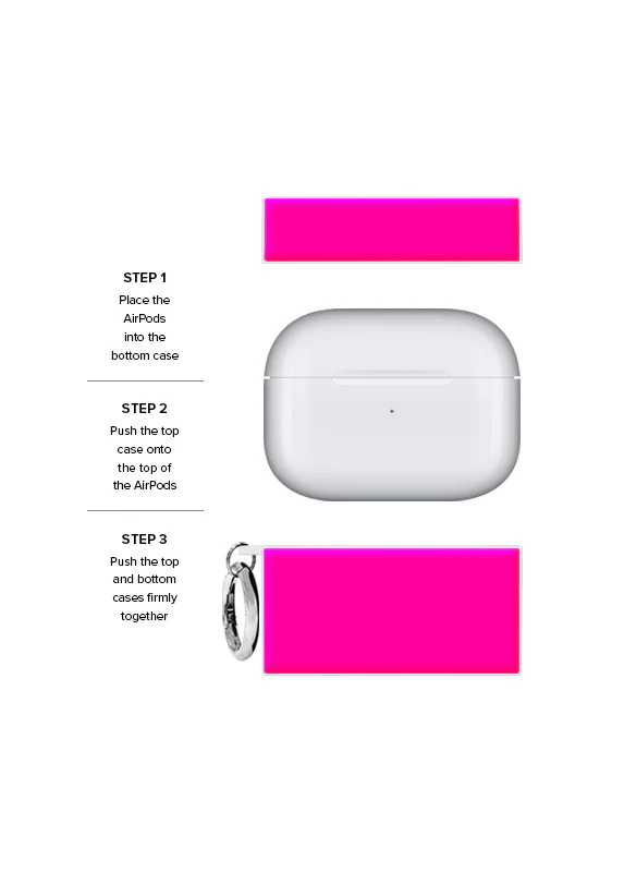 SQUARE® Neon Pink AirPods Case - Image 10