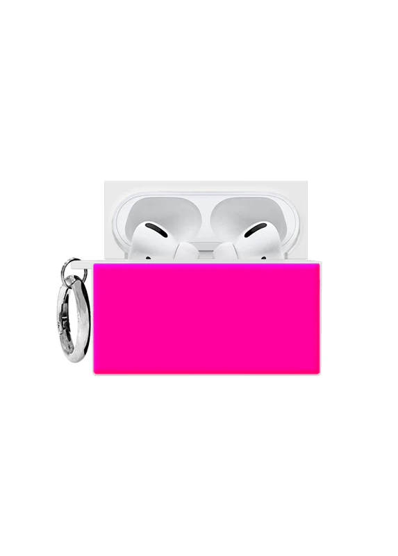 SQUARE® Neon Pink AirPods Case - Image 17