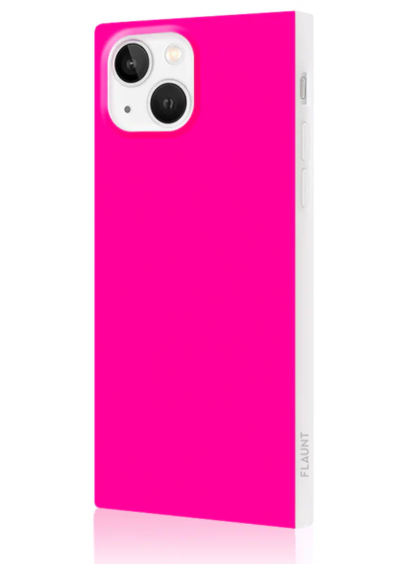 SQUARE® Neon Pink iPhone Case - Image 32