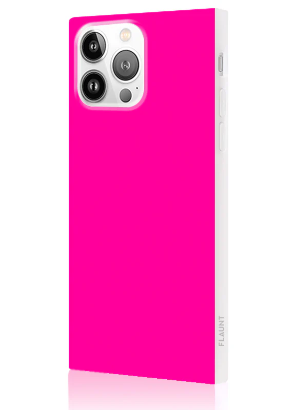 SQUARE® Neon Pink iPhone Case - Image 58