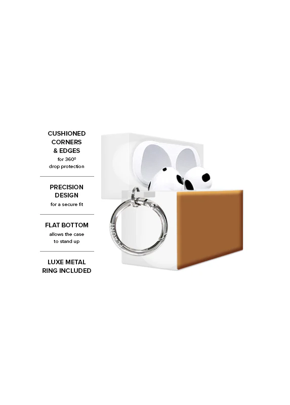 SQUARE® Nude Caramel AirPods Case - Image 3