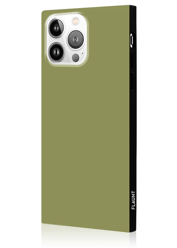 SQUARE® Olive Green iPhone Case - Image 2