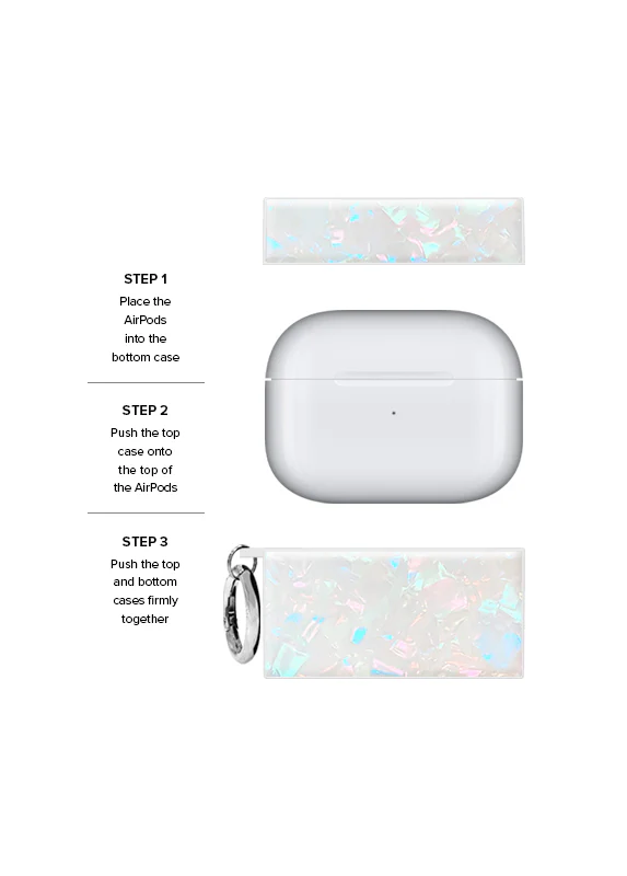 SQUARE® Opal Shell AirPods Case - Image 15