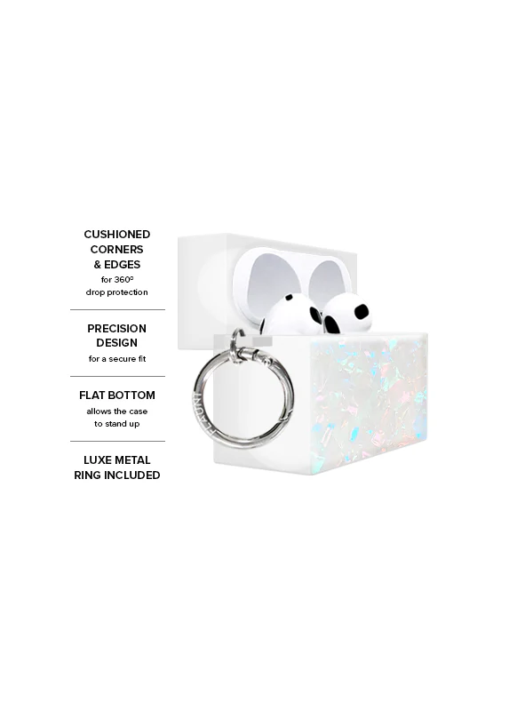 SQUARE® Opal Shell AirPods Case - Image 3