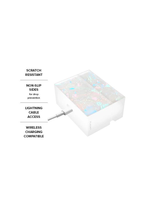 SQUARE® Opal Shell AirPods Case - Image 9