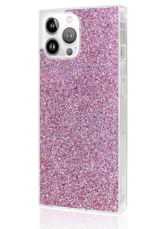 SQUARE® Pink Glitter iPhone Case - Image 12